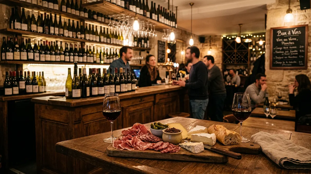 Bar à vin parisien avec cave