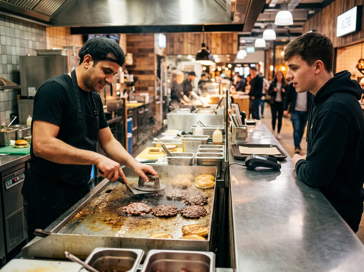 Smash burger sur plancha