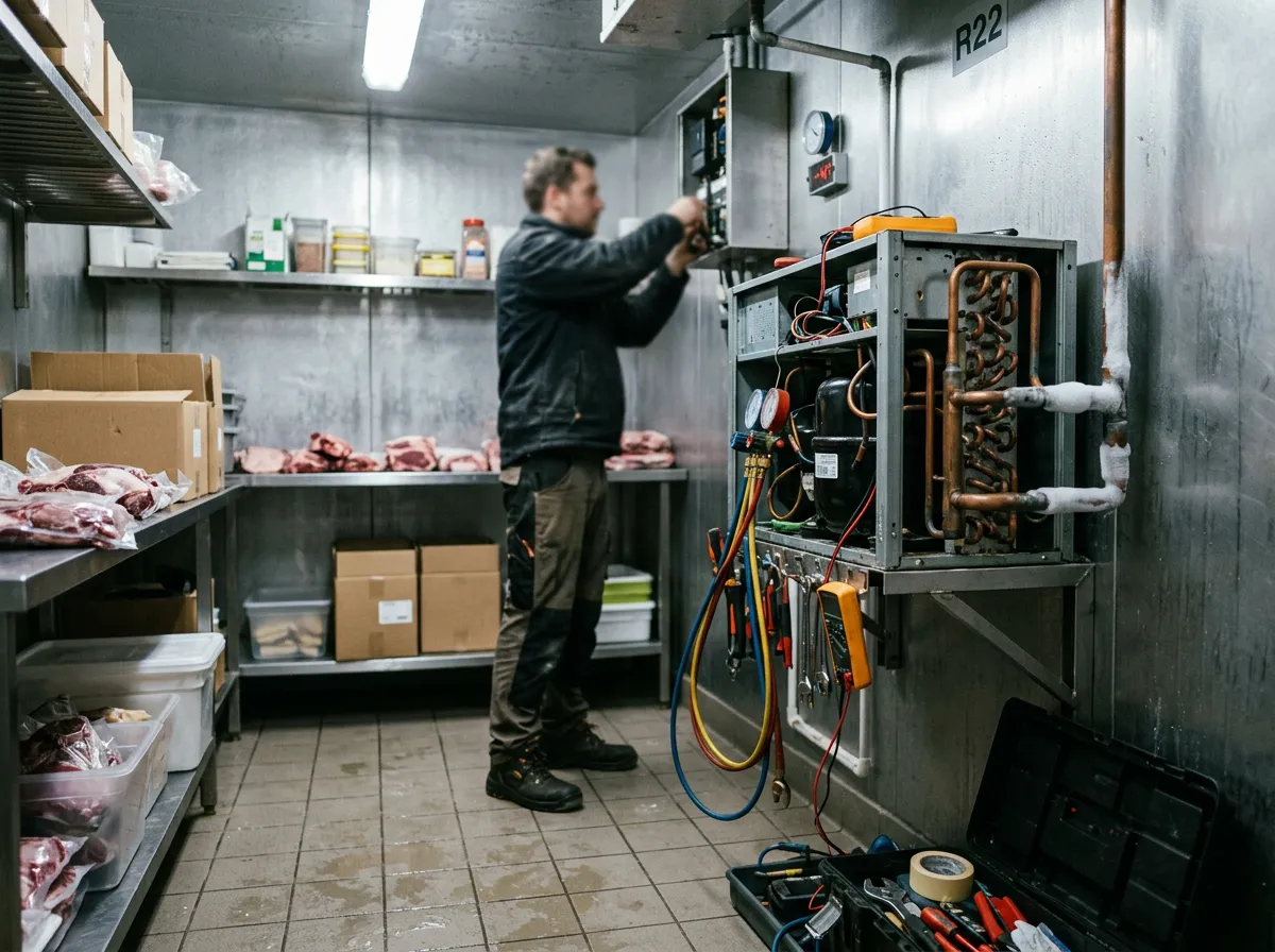 Chambre froide professionnelle de restaurant