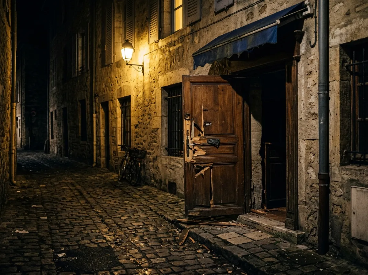 Devanture de restaurant la nuit